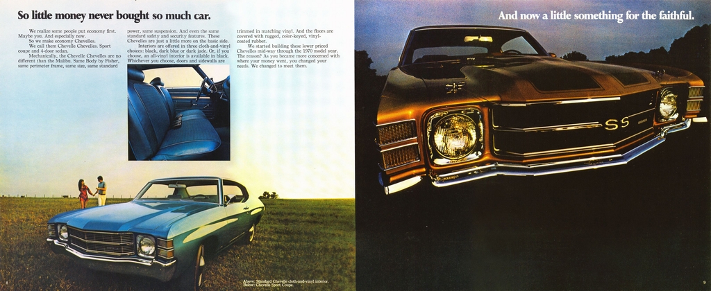 1971 Chev Chevelle Revised Brochure Page 1